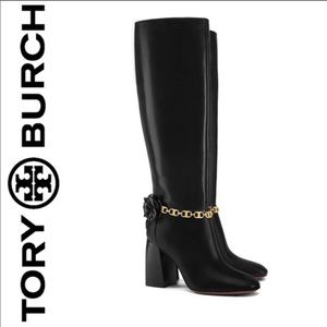 Tory Burch tall Blossom Boots size 9 fits 8.5